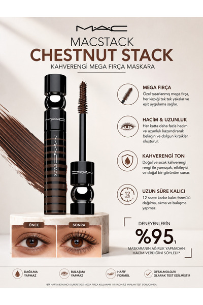 M.A.C Macstack Mega Volume, Long and Full-Looking Lashes with the Mega Brush ...