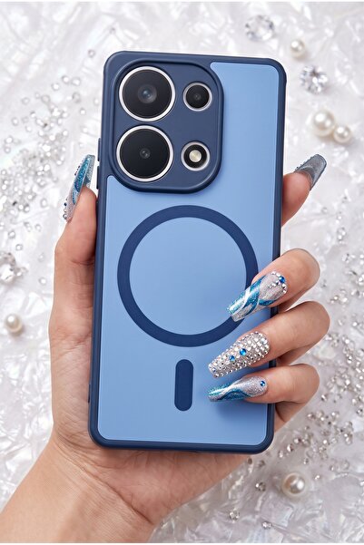 AKSEFİZZ Xiaomi Redmi Note 13 Pro 4GKılıf Mat Yüzeyli Güçlendirilmiş Kenar Ko...