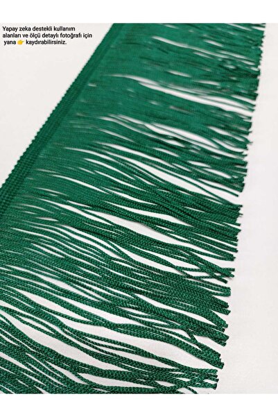 ALTAY AKSESUAR 15 Centimeter Green Fringe Decorative Strip