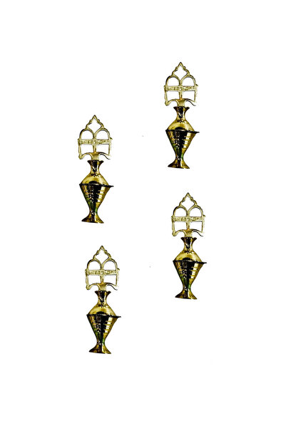 M.A Traders Fancy Surmadani No. 3 – Small Surma Container – 4 Piece Set – Dec...