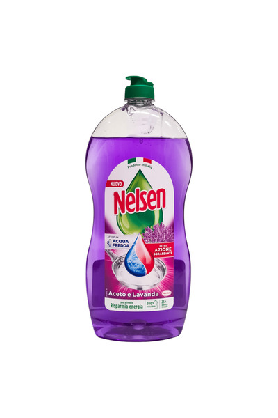 Nelsen Otet si Lavanda Detergent Vase Import Italia, 850ml, Bland cu Pielea
