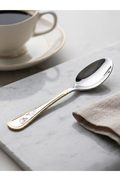 Nemr 201 Stainless Steel Tea Spoon Set (12Pcs-14Cm) - Embossed Patterned Tea ...