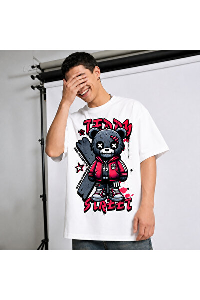 Ingift Tricou Unisex Oversize Personalizat Cartoon Street Wear Collection, 10...