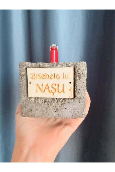 Generic Brand Bricheta cu bloc de beton si mesaj personalizat