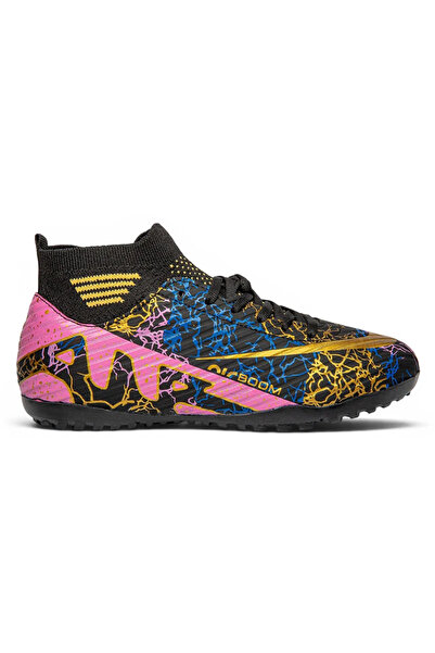 Ay Ayakkabım Laliga 565 Men's Black-Gold (40-44) Astroturf Football Shoes