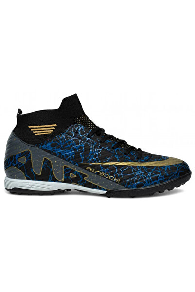 Ay Ayakkabım Laliga 565 Men's Black-Smoked (45-47) Astroturf Football Shoes