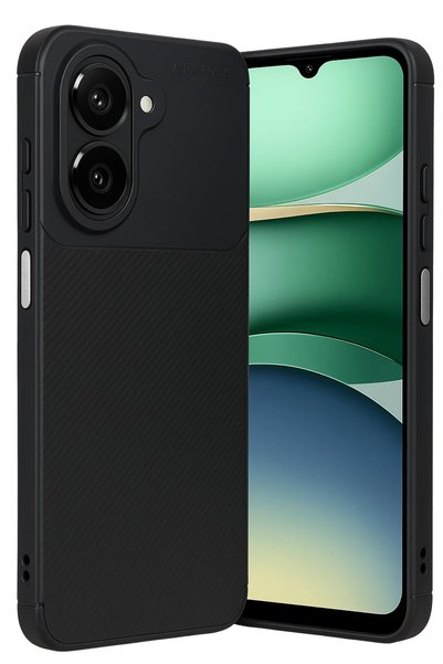 New Face غطاء كربوني من ACONCEPT لهاتف Galaxy A07 مع تركيز تلقائي (93819) - أسود