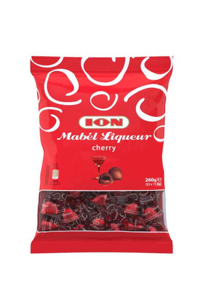 Ion ΙΟΝ ΣΟΚΟΛΑΤΙΝΙΑ ΓΑΛΑΚΤΟΣ ΜΕ ΛΙΚΕΡ 260gr. - (CHERRY) (6015)