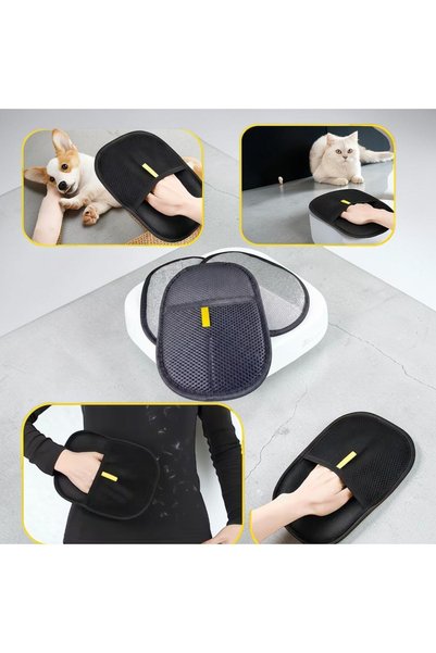 OEM Set 2 manusi,perie curatare par animale pentru haine, casa masina,reutilizabil +Breloc