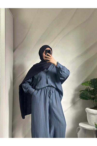 müqofficial Asian Shirt Pants Set - Blue