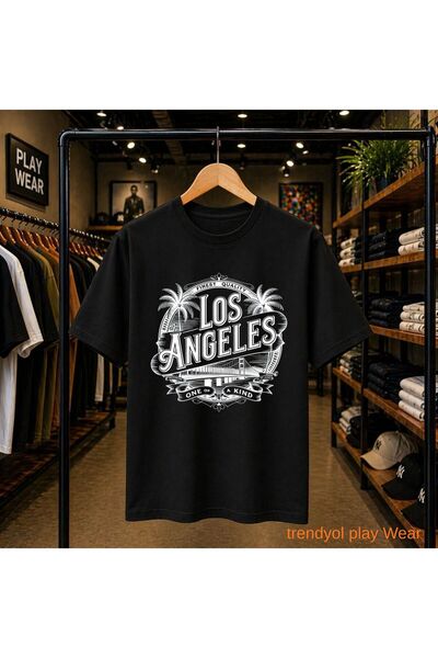 playwear Μπλουζάκι Losangeles One Kid με στάμπα, 100% βαμβακερό, oversized, χ...