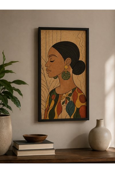 FourArts Wooden Painting Set for Adults 14X27 cm – Framed Mdf Painting Board, Acrylic Paint, Brush and Palette Hobby Set