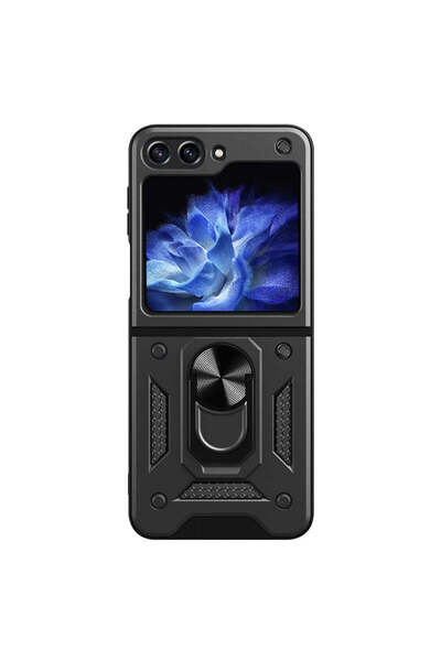 OEM Husă tip carte compatibilă cu Galaxy Z Flip 6, Galaxy Z Flip 7 FE, rezist...