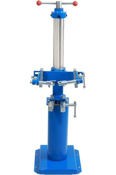 Lawazim Blue Hydraulic Hand Operate Spring Tensioner - Vertical Screw-Type Fl...