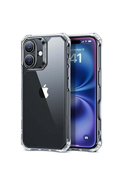ESR Husă compatibilă cu iPhone 16, rezistentă la șocuri, acrilică, transparentă.