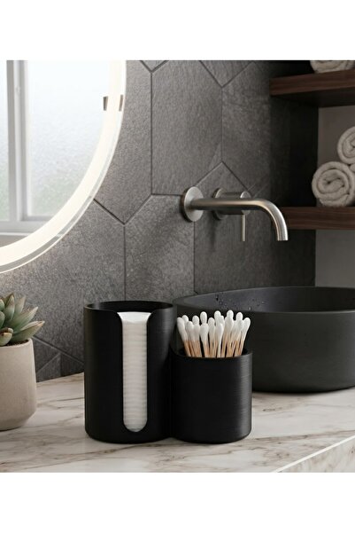 Onflow منظم وسادات القطن وأعواد الأذن بتصميم عصري وطباعة ثلاثية الأبعاد - منظ...