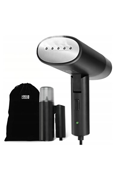 LEBENLANG Aparat de călcat cu aburi portabil - Elegant și compact, cap reglab...
