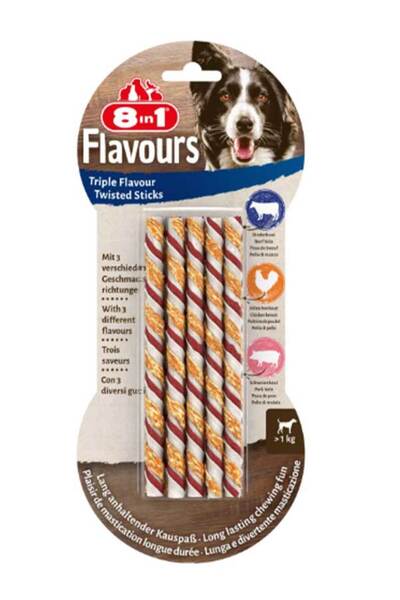8in1 Triple Flavour Twisted Sticks 10pcs, 70 g