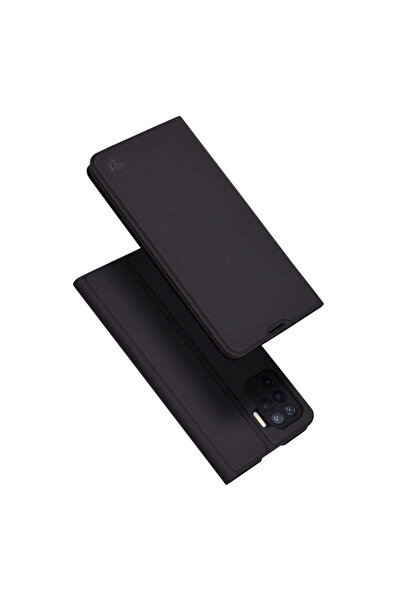Techsuit Husă pentru OPPO Reno5 Lite, Magskin Book, negru - negru