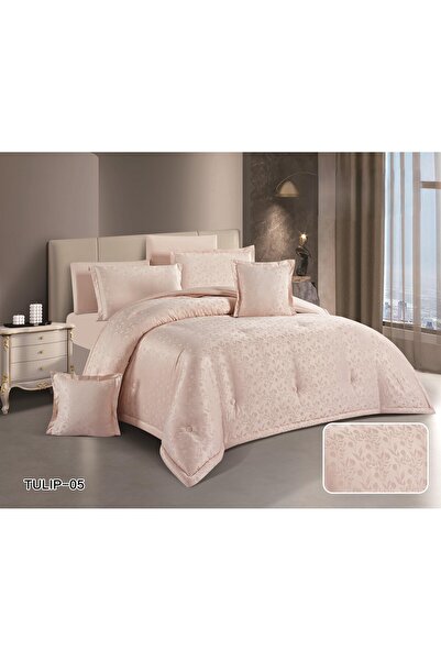 Red Rose مفرش سرير لل نفر ونفر ونص بتصميم التوليب العصري 170×230