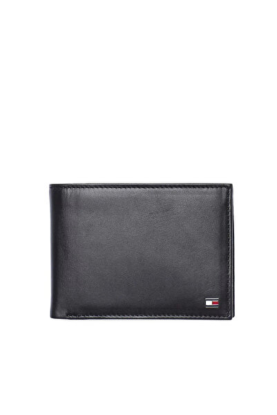 Tommy Hilfiger Ανδρικό Δερμάτινο Eton Πορτοφόλι Μαύρο AM0AM00651-002