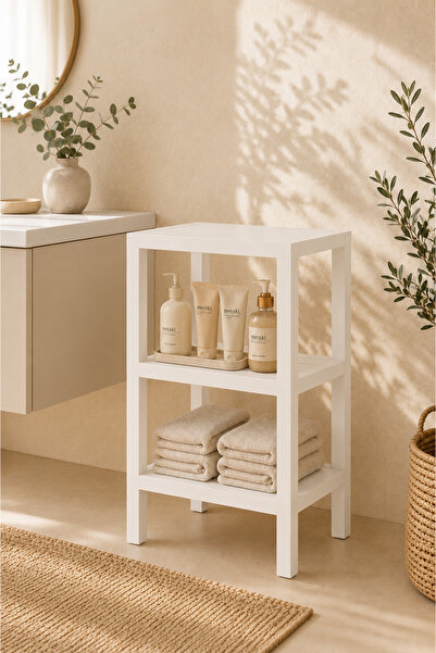 KaiHome 3 Katlı Raf Ünitesi Dolap Çok Amaçlı Organizer Banyo, Salon, Mutfak D...