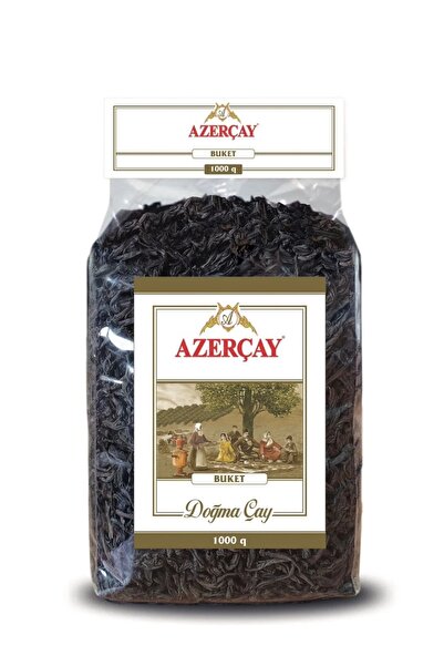 Buket Dökme Siyah Çay 1 kg (1.000gr) Şeffaf Paket Azerbaycan Çayı
