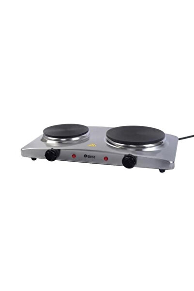 Techno Best Flat Electric Cooktop, Stone, Stainless Steel, 2 Burners, 2500W, ...