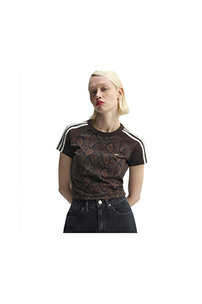 adidas Cali Tee Women's Casual T-Shirt Kx1889 Brown