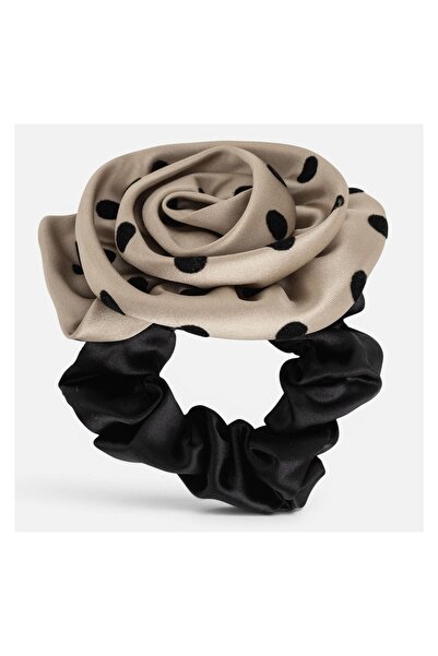 OEM Elastic de păr, model satinat, floare – prindere rapidă și look aranjat