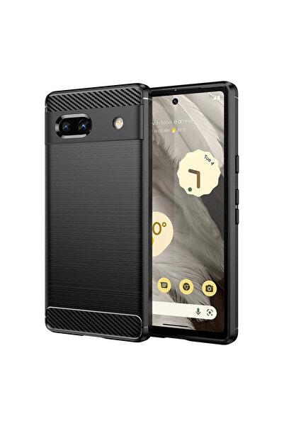Techsuit Husă pentru Google Pixel 7a, Silicon Carbon, albastru - negru
