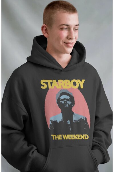 SEVBANO Starboy the Weeknd Rapper Singer Front Printed Unisex Oversize Premiu...