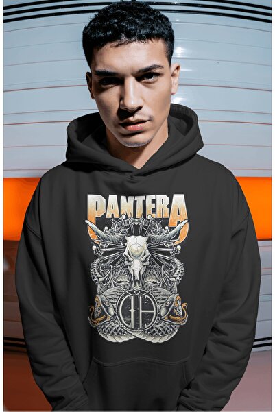 SEVBANO Pantera rok metal muzički bend, unisex oversize premium hoodie sa zad...