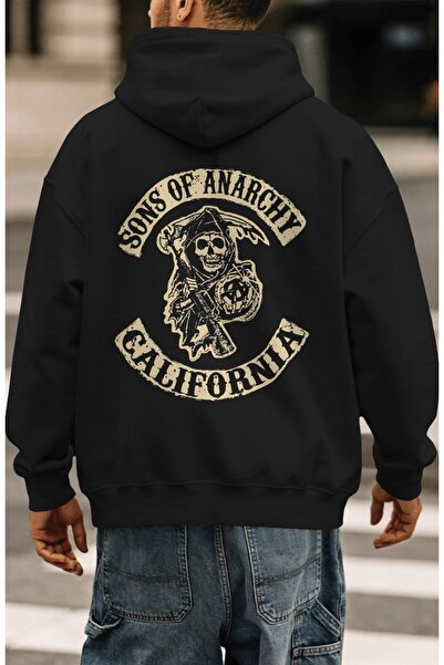 SEVBANO Sons Of Anarchy Rock Metal Music Group Hanorac cu glugă premium, supr...