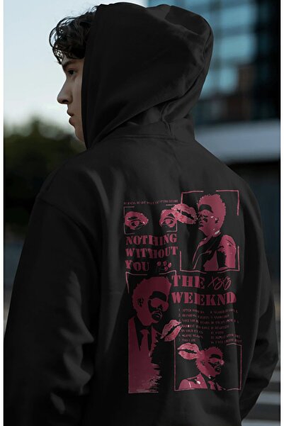 SEVBANO The Weeknd Ράπερ Τραγουδιστής με στάμπα στην πλάτη Unisex Oversize Pr...