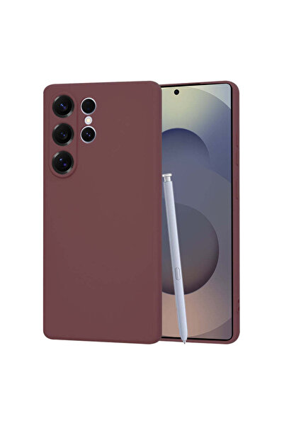 Techsuit Husă pentru Samsung Galaxy S25 Ultra, SoftFlex, bordo - bordo