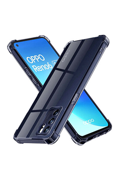 Techsuit Husă pentru OPPO Reno6 5G, din silicon transparent, rezistentă la șo...
