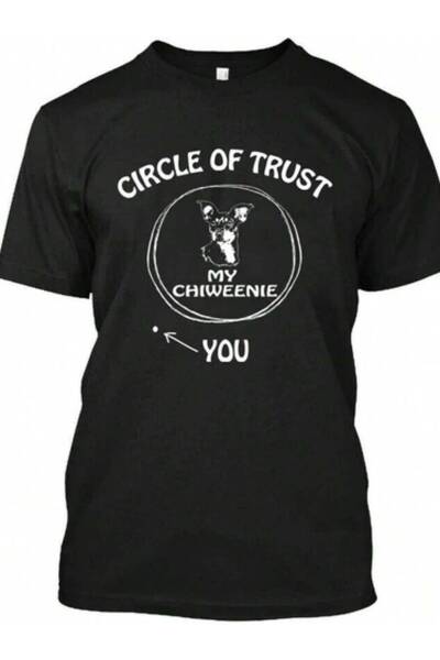 9TAY جديد! تي شيرت مرح ومضحك لمحبي الكلاب من Circle Of Trust My Chiweenie مقا...