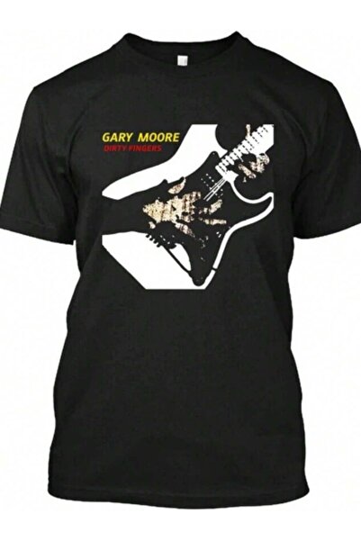 NOURAM تي شيرت NWT Gary Moore Dirty Fingers للموسيقار الأيرلندي الشمالي وكاتب...