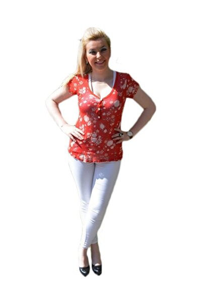 OEM Tricou din material tip plasa, de culoare rosie, cu top dedesubt
