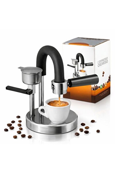 Velaris Espressor manual Kamira, 100% oțel inoxidabil, presiune de 4-5 bari, ...