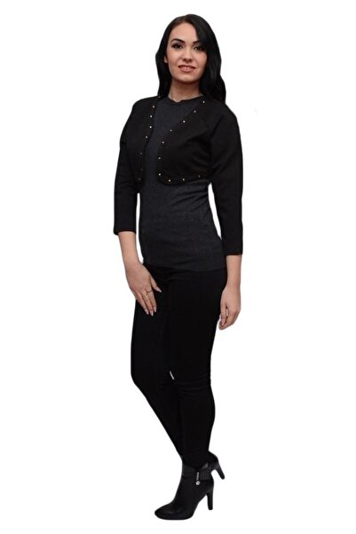 OEM Bolerouri, de culoare negre, decorate cu tinte mici aurii
