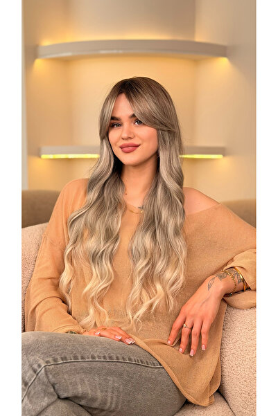 Fenomen Peruk Uzun Perçemli Dalgalı Ombreli VIP Peruk
