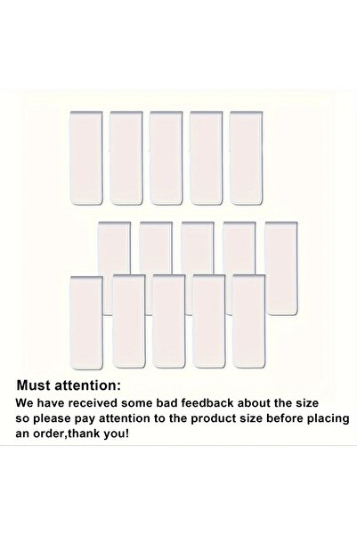 Choice 15 Pcs 15/30 Pcs Sublimation Magnetic Bookmarks Blank Clips Magnetic C...