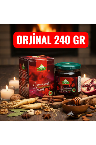 Themra Bal Ginsengli Bitkisel Karışımlı Mesir Epimedyümlü1 Kuvvet Güç Macun 2...