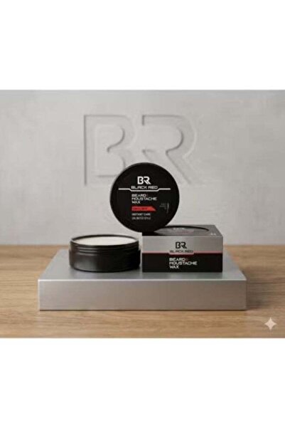 Black Red Beard and Moustache Wax – Professional Definition and Perfect Hold ...