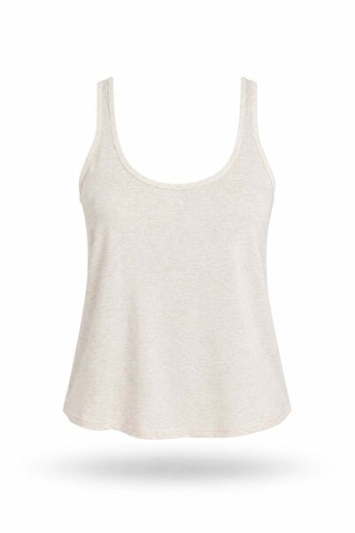 5in1Canpolat Tricou sport texturat din in bej 30129