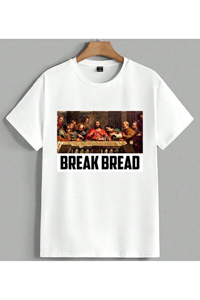ELFERA Μπλουζάκι Break Bread Son Action με θρησκευτική στάμπα Unisex Oversize...
