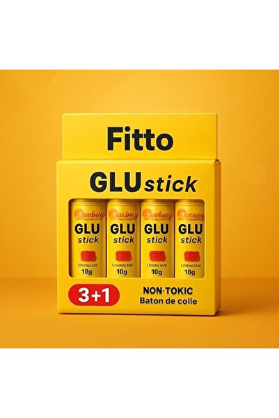 fitto لاصق GLU - غير سام، قابل للغسل، سريع الجفاف، مناسب للحرف اليدوية، لوازم...