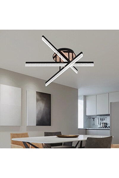 DIGITAL Merchandise Lustra LED cu Telecomanda LT179/3BK, 41W, 3 Elemente, Lum...